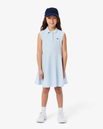 Sleeveless Stretch Piqué Polo Dress