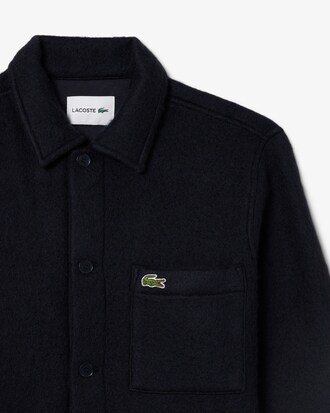 Wool Blend Felt Overshirt