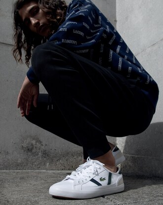 Men's Sideline Canvas and Leather Trainers