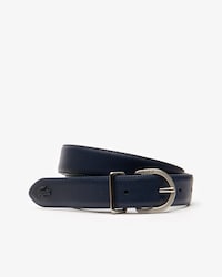 Women's L.12.12 Lacoste Engraved Tongue Buckle Leather Belt
