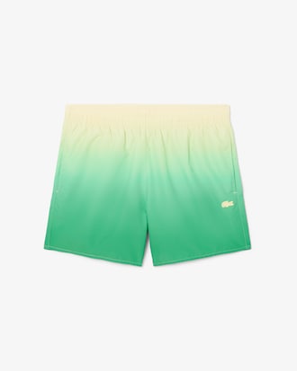 Short Ombré Print Swim Trunks