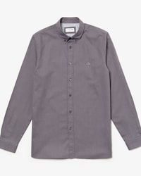 Men's Slim Fit Polka Dot Print Cotton Poplin Shirt