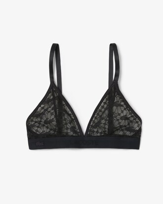 Logo Lace Triangle Bralette