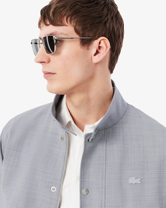 Wool Blend Harrington Jacket