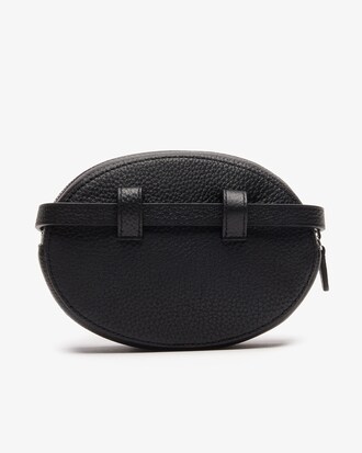 Women's Croco Crew Grained Leather Oval Belt Bag
