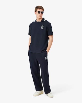Badge Accent Piqu&eacute; Sweatpants