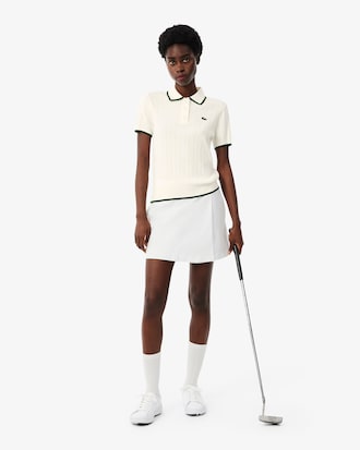 Short Sleeved Polo Collar Golf Sweater