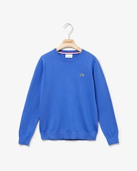 Boy's Crew Neck Cotton Jersey Sweater