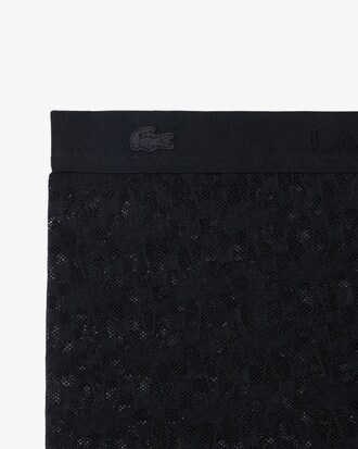 Branded Waistband Lace Cycle Shorts