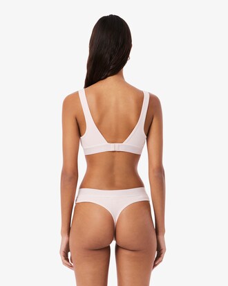 Ribbed Cotton Triangle Bralette