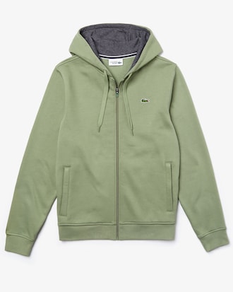 Men's Lacoste SPORT Tennis zippered Hoodie in fleece