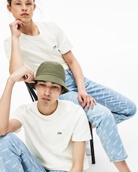 Unisex Lacoste LIVE Crew Neck Cotton Jersey T-shirt