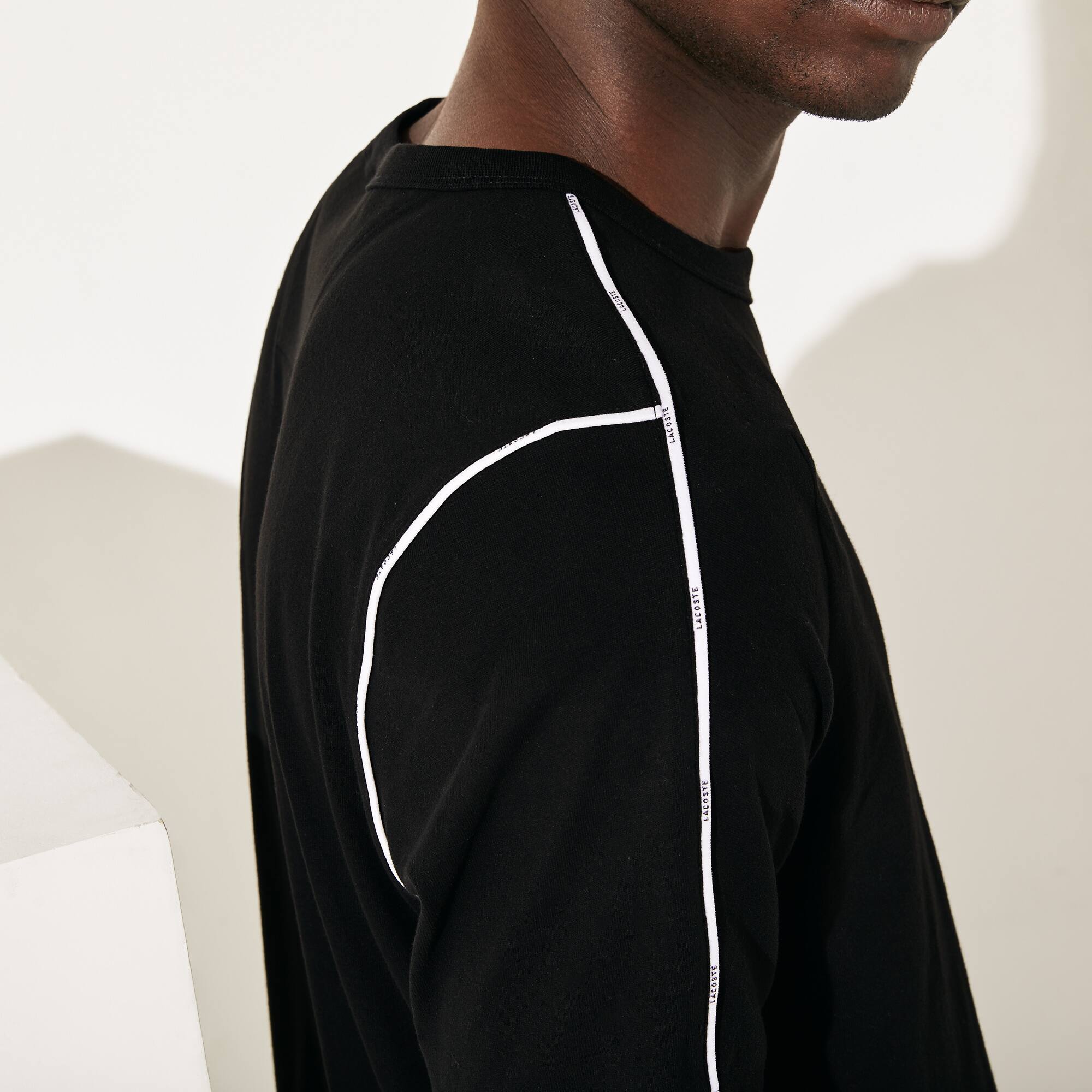 lacoste sport black t shirt