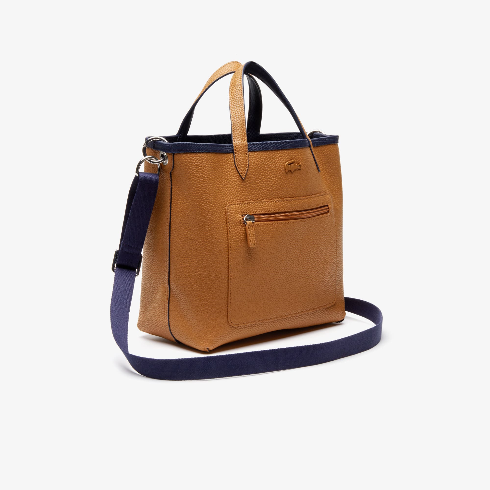 Women's Mini Anna Reversible Coated Piqué Canvas Tote Bag LACOSTE