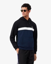 Colour-Block Fleece Hoodie