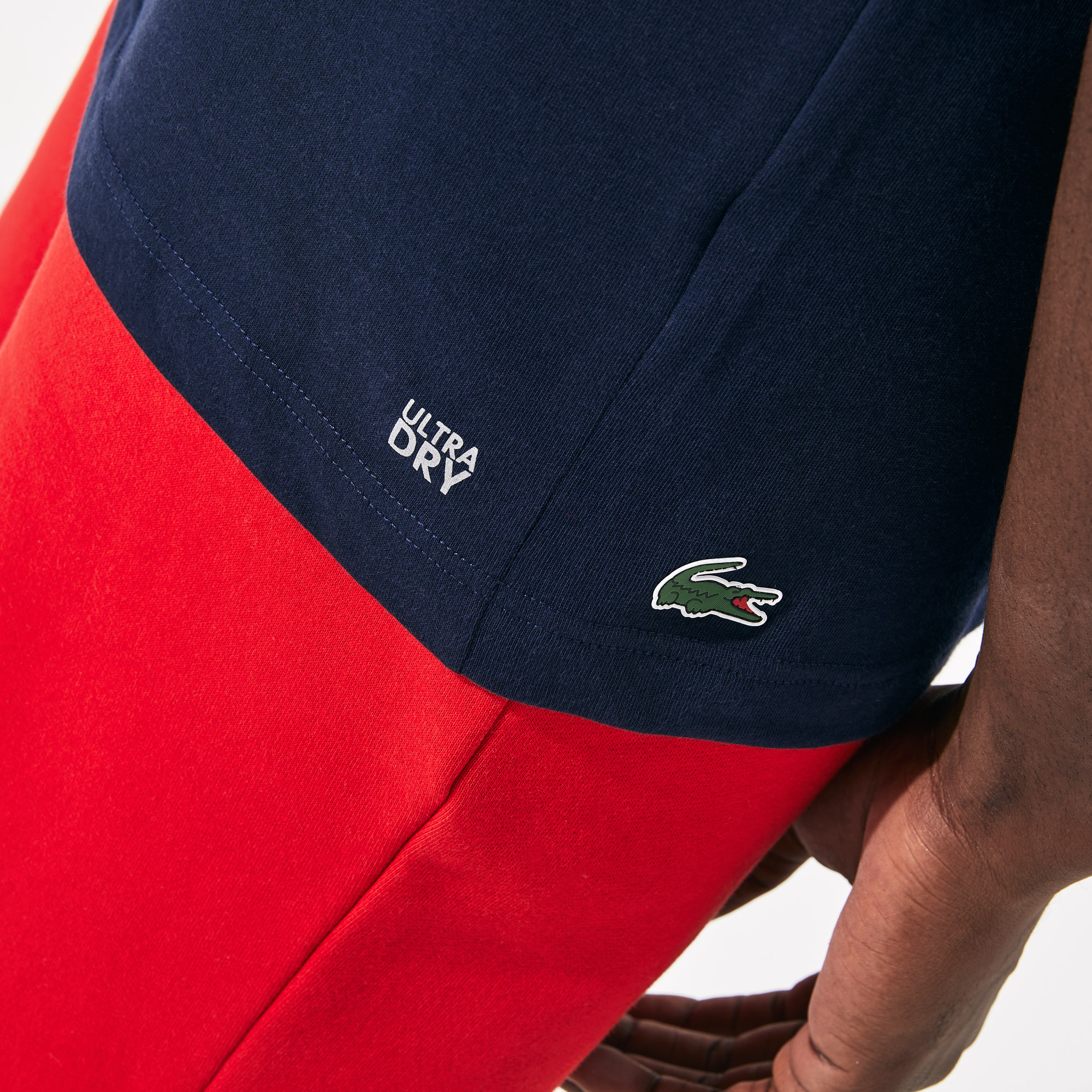 Men's Lacoste SPORT Tennis Court Design Breathable Tshirt LACOSTE