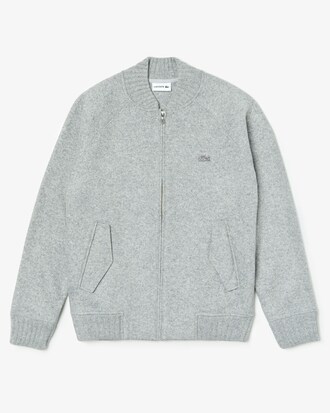 Men's Hybrid Two-Ply Wool Blend Zip Sweatshirt