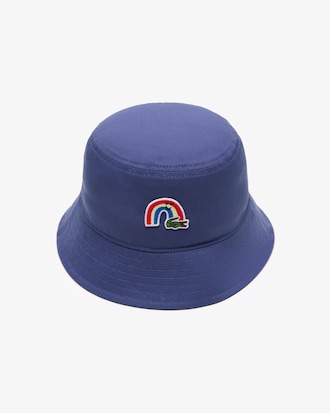 Cotton Twill Rainbow Embroidery Bucket Hat