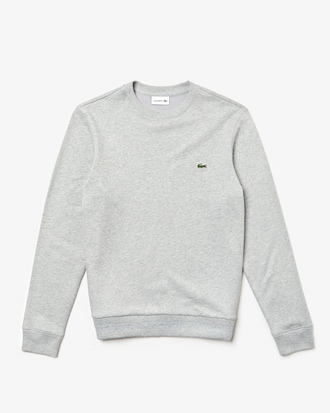 Men's Crew Neck Contrast Accents Fleece Sweatshirt