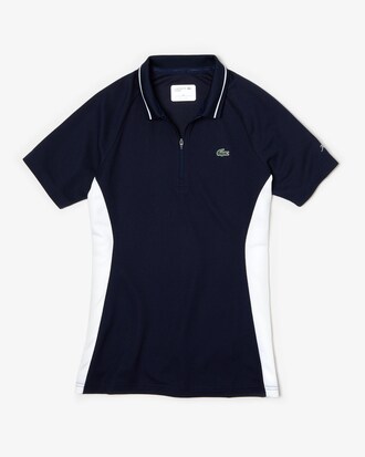 Women's Presidents Cup Breathable Texturised Colourblock Golf Polo Shirt