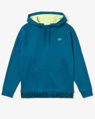 Men's Lacoste SPORT Signature Ribbing Cotton Hoodie