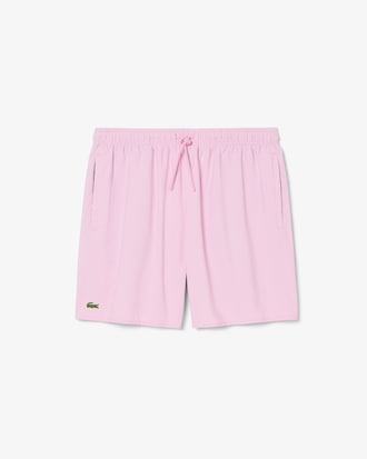 Mid Length Monochrome Swim Trunks