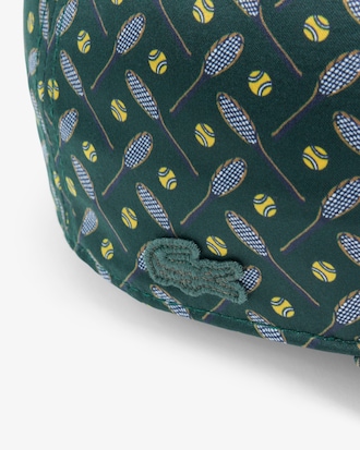 Tie Accent Satin Cap