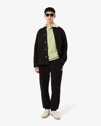 Loose Fit Zipped Neck Piqu&eacute; Sweatshirt