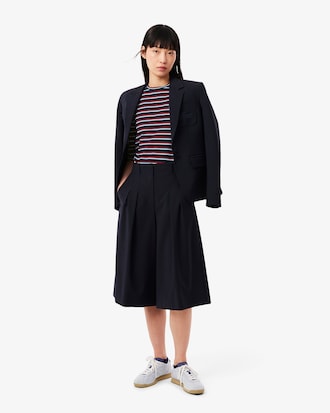 Long Sleeved Striped Cotton T-shirt