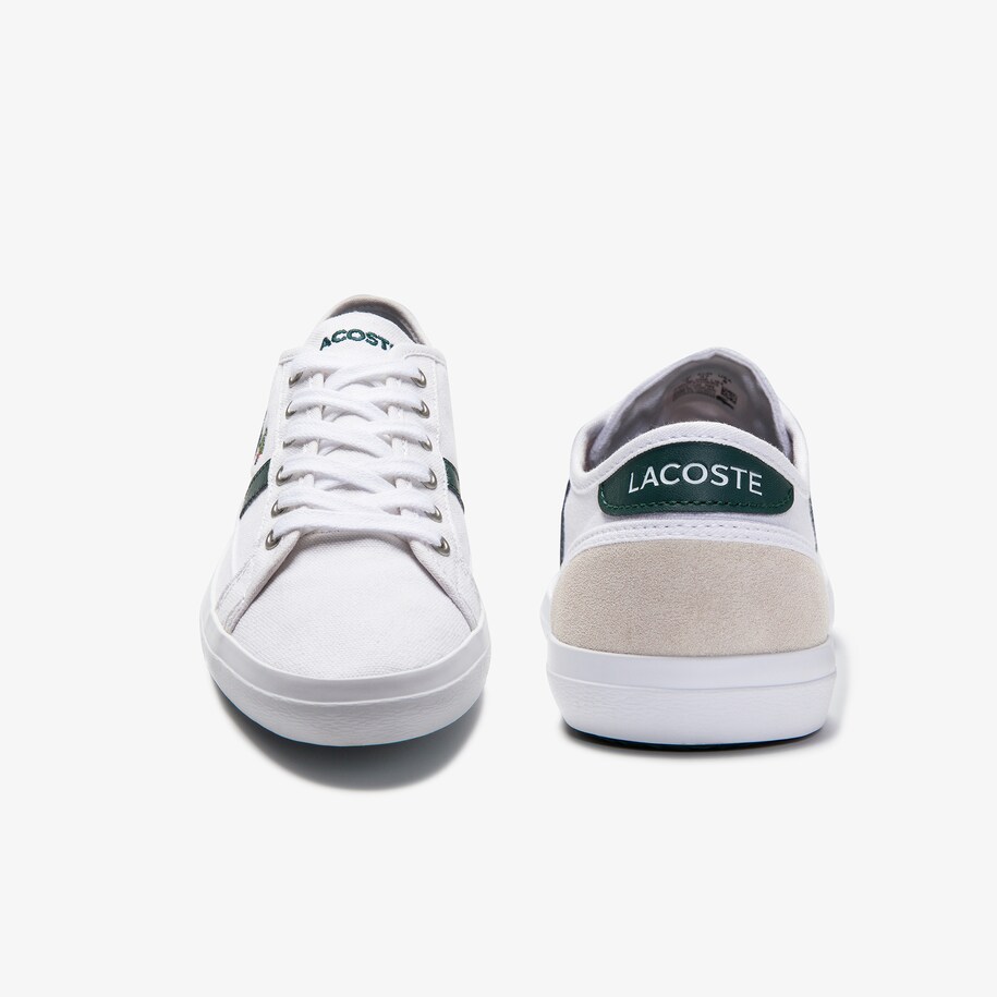 Women S Sideline Canvas And Suede Trainers Lacoste