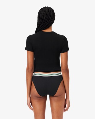 Contrast Waist Stretch Cotton Briefs