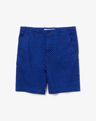 Men's Cargo Fit Mini Print Stretch Cotton Bermuda Shorts