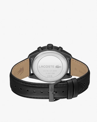 Boston Leather Chronograph Watch