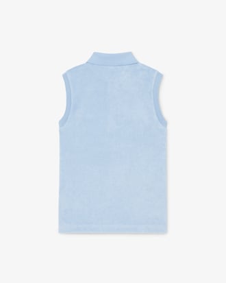 Sleeveless Terry Polo Shirt