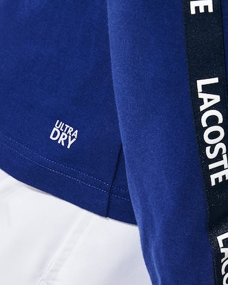 Men's Lacoste SPORT Signature Bands Breathable T-shirt