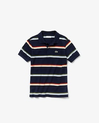 Boys' Lacoste Striped Cotton Piqu&eacute; Polo Shirt