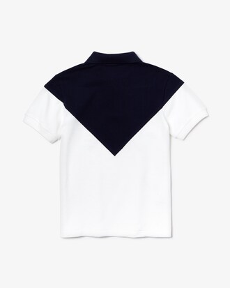 Boys' Lacoste Made In France Jacquard Patterned Piqu&eacute; Polo Shirt