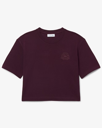 Shield Embroidery Petit Piqu&eacute; T-shirt