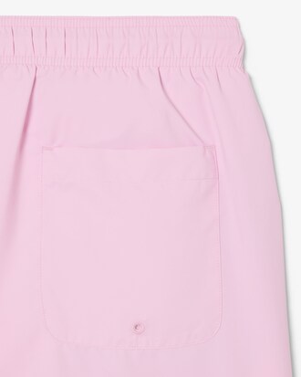 Mid Length Monochrome Swim Trunks