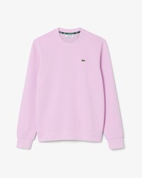 Relaxed Fit Piqu&eacute; Crew Neck Sweatshirt