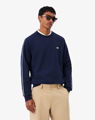 Stripe Band Fleece Sweatshirt