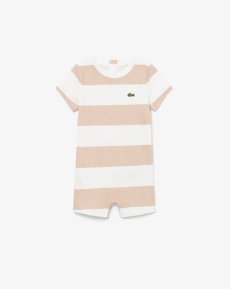 Newborn Striped Interlock Onesie