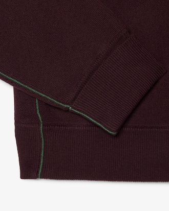 V Neck Moss Stitch Cotton Cardigan