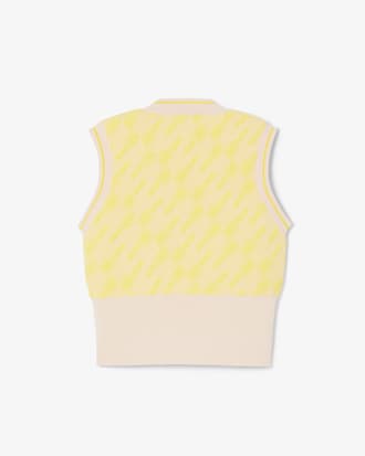 Runway Jacquard Sweater Vest