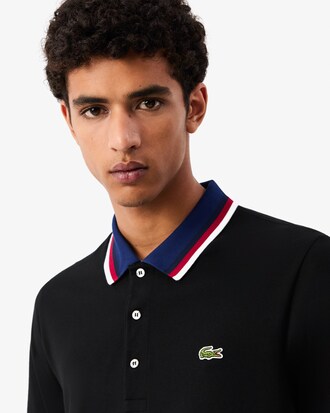 Regular Fit Stretch Piqué Polo Shirt