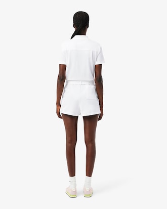 Stretch Piqu&eacute; Polo Collar Playsuit