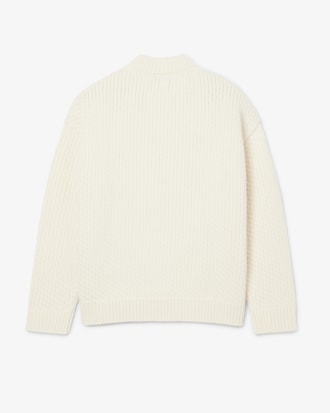 Runway Embroidered Badge Wool Sweater