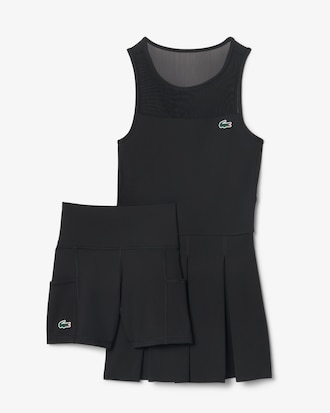 Dual Fabric Pleated Stretch Tennis Dress