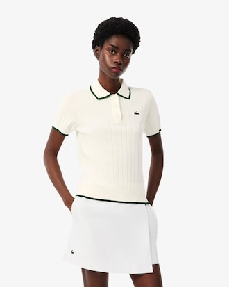 Short Sleeved Polo Collar Golf Sweater