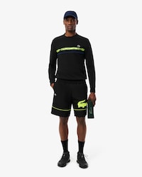 Printed Diamond Taffeta Tennis Shorts